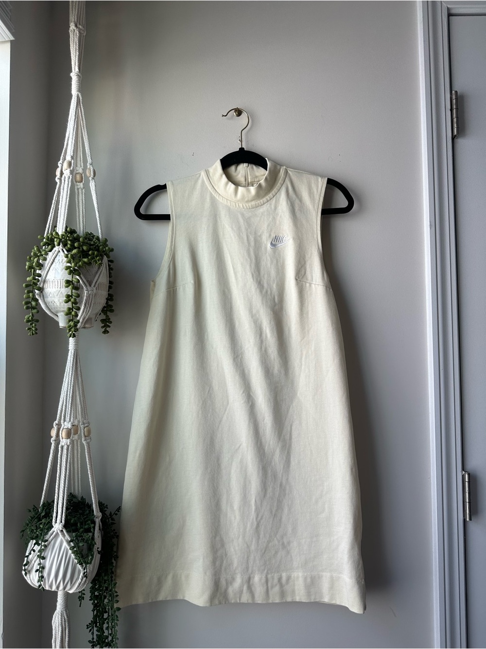 Nike light yellow Sleeveless Dress